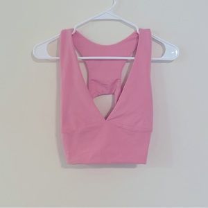 Baby pink Sports Bra / Crop Tank